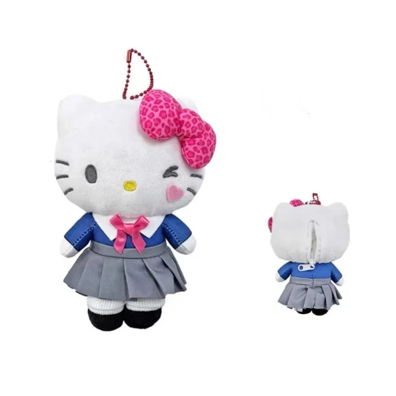

Sanrio Hello Kitty Jk Uniform Tanned Cute Girl Glasses Exquisite Plush Pendant Doll Cute Kt Cat Girl Cartoon Bag Decor Toys Gift