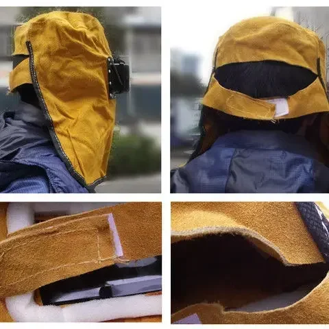 Professional Darkening Filter Lens Welder Hood Wear-resistant Portable Anti-arc Welding Face Guard Heat Insulation Mask Hat