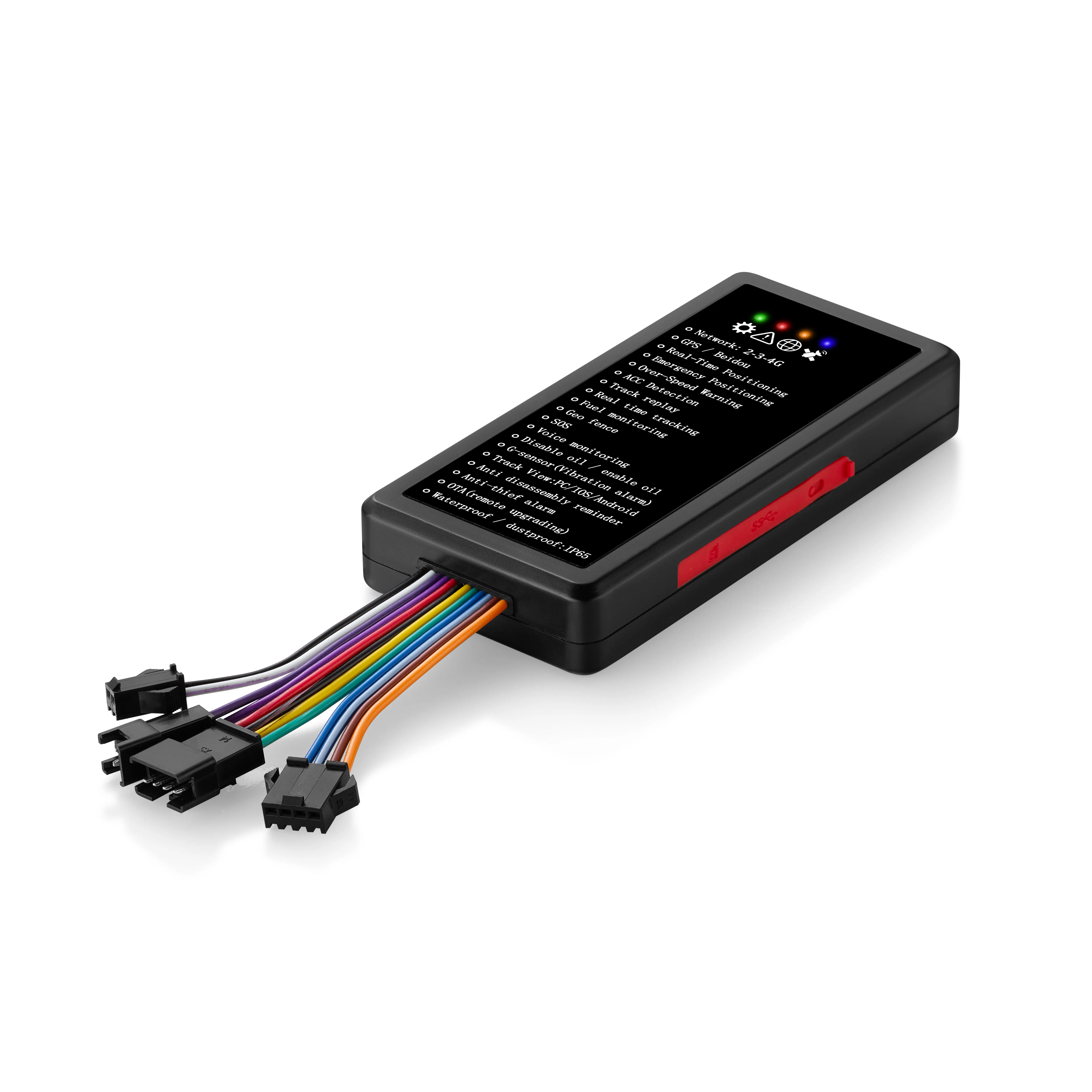 Exclusivo rastreador GPS de coche en tiempo Real con alarma de remolque, aplicación sin batería de respaldo de alta calidad, con interfaz SOS y valla Geo