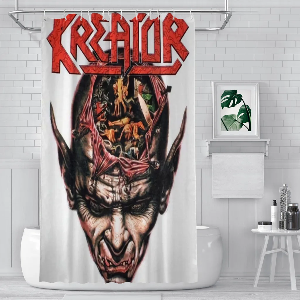 

Akin-Kreator-to Unique decor Modern Fabric Bathroom Shower Curtains art design Print Curtain