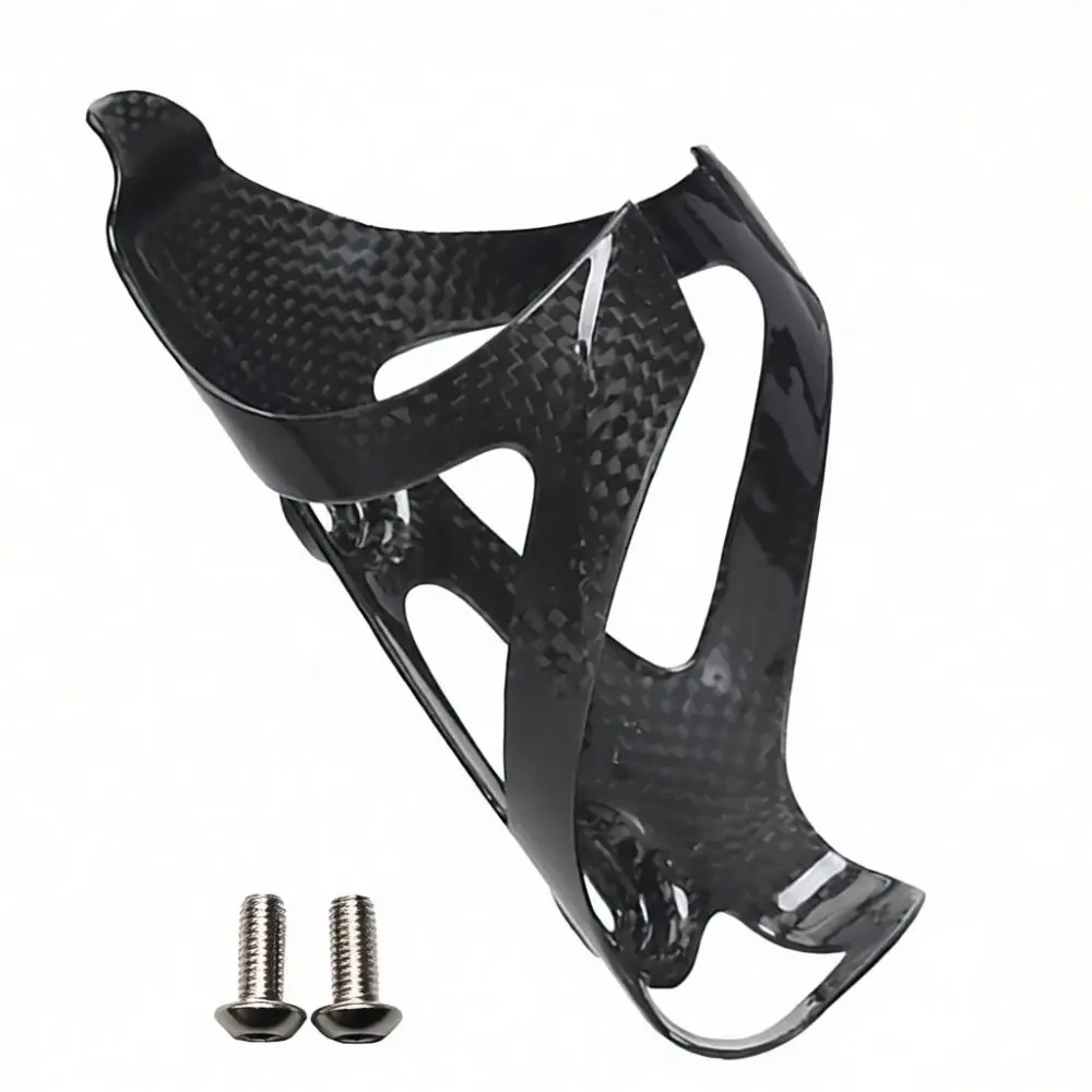 Ultralight 3K Carbon Fiber Bicycle Water Bottle Cage Matte Finish Road Mountain Bike Cycling Cup Holder Support Rack
