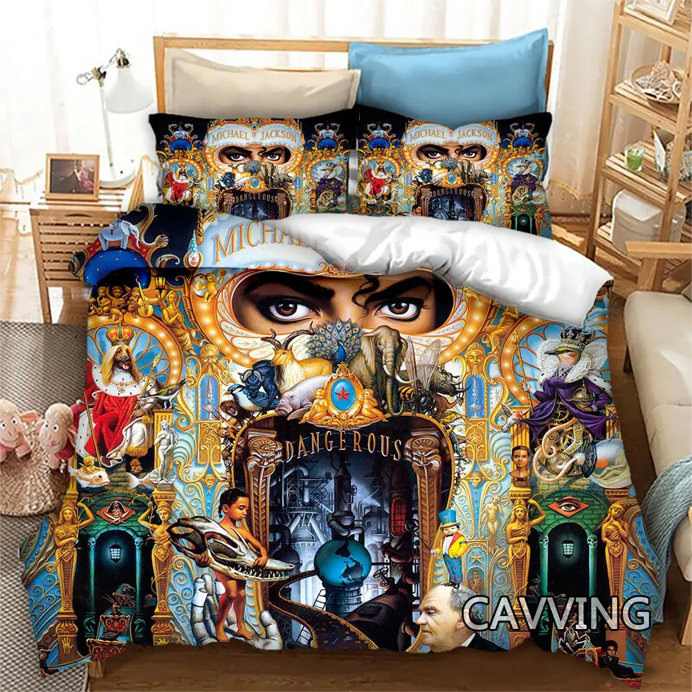 

Michael Jackson 3D Bedding Set Duvet Covers & Pillow Cases Comforter Quilt Cover Home Textile (US/EU/AU Sizes) R03