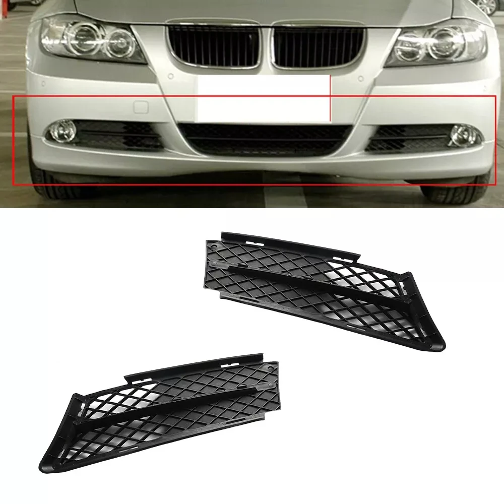 

Left Right Front Bumper Lower Grille Air Flow Exterior Grill Trim For BMW 3-Series E90 E91 2005 2006 2007 2008 Pre-facelift