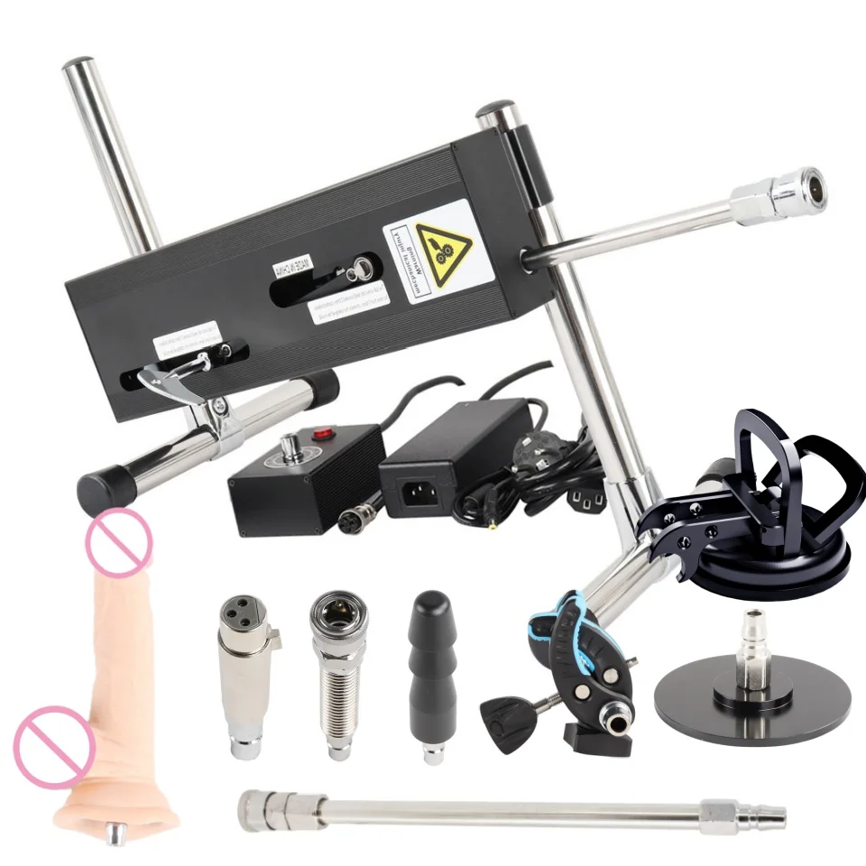FREDORCH 120W Super Motor Sex Machine for Male and Female Adult's Games with Dildo Accessories Multi-Fucntional Sex Product