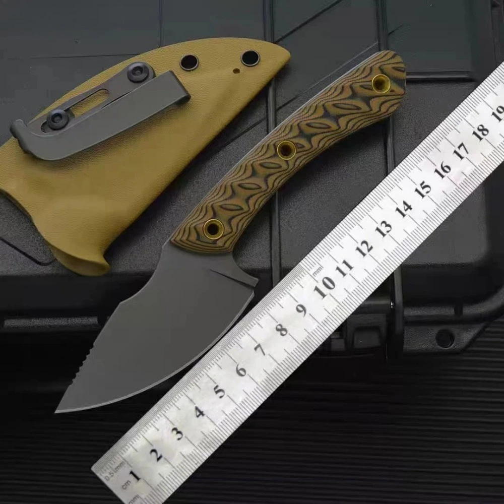 

Portable Durable Small Straight Knife Outdoor Mountaineering Hiking Tool EDC Multi-functional Hunting Survival Self-defense Tool