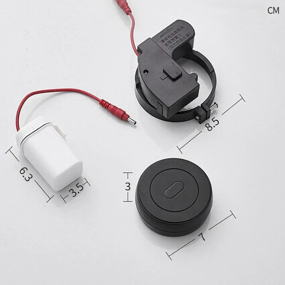 Automatic Flush Conversion Kit for Toilet Tanks Featuring Infrared Sensor Technology and Integrated Battery Box