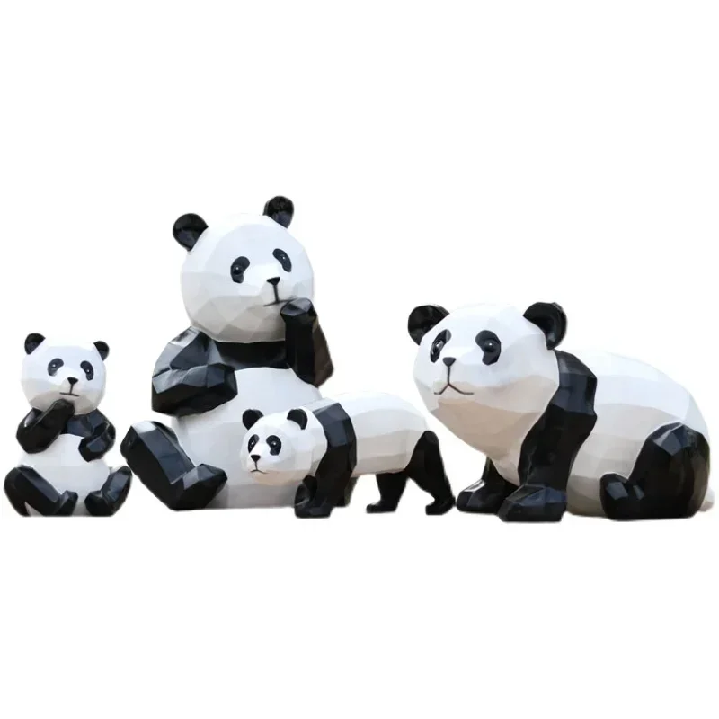 TLL Panda GRP Sculpture Outdoor Garden Landscape Community Decoration Ornaments