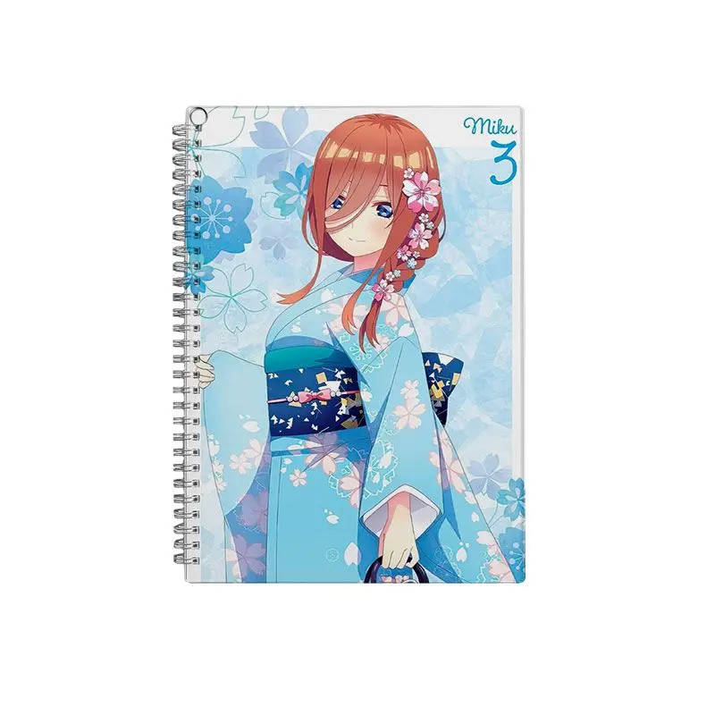 دفتر Quintuplets المثالي كتاب الواجبات المنزلية ناكانو ميكو رسم الطالب الطرفي ثنائي الأبعاد مرسومة باليد كتاب هدية #5