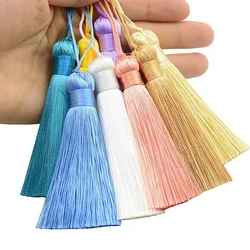 10pc Polyester Silk tassels Handmade Hanging Tassels 8cm Curtains Tassels For fringe living Room Crafts Clothing Home Decoration