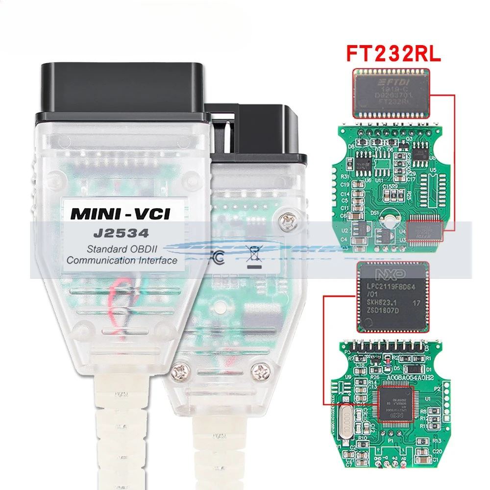 

Мини VCI V18.00.008 FT232RL RQ Techstream J2534 Toyota Diagnostics