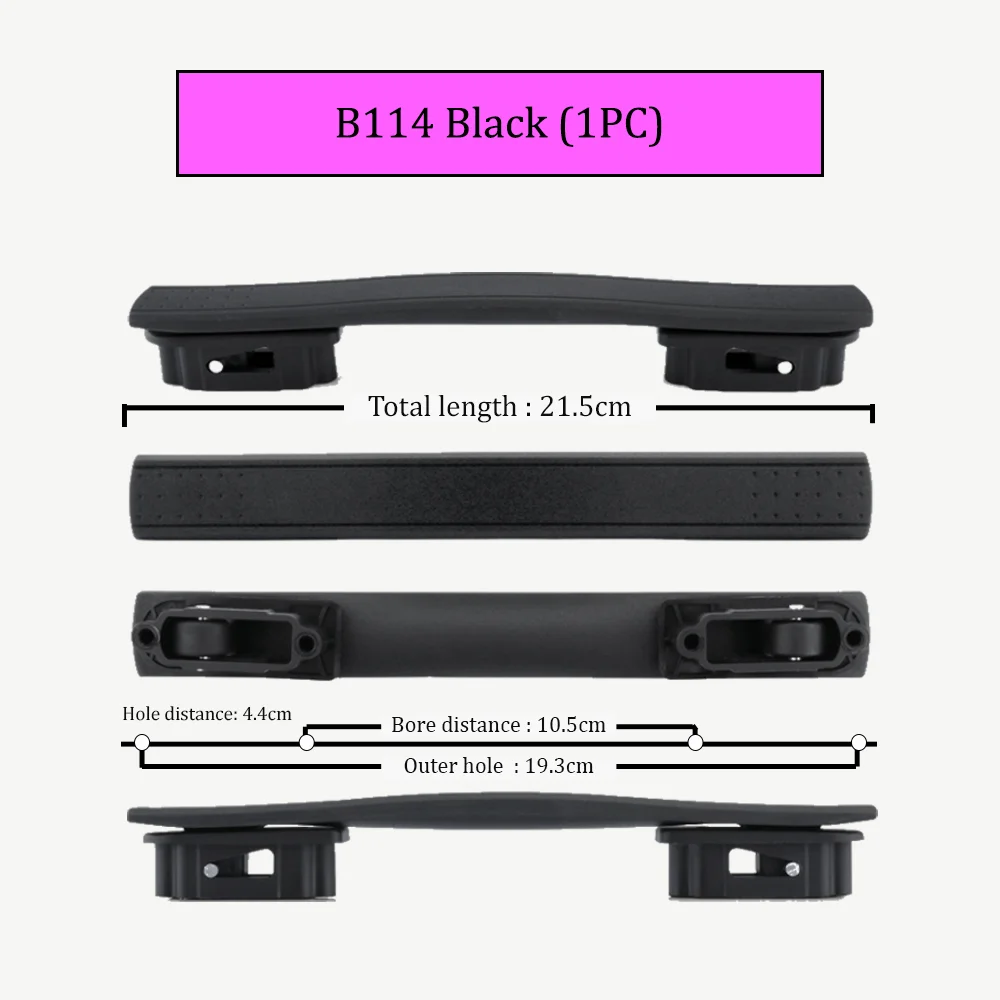 B114 수하물 액세서리 핸들 비즈니스 박스, 가방 화장품 케이스, 소프트 그립 수리, 휴대용 내구성 보강 핸들