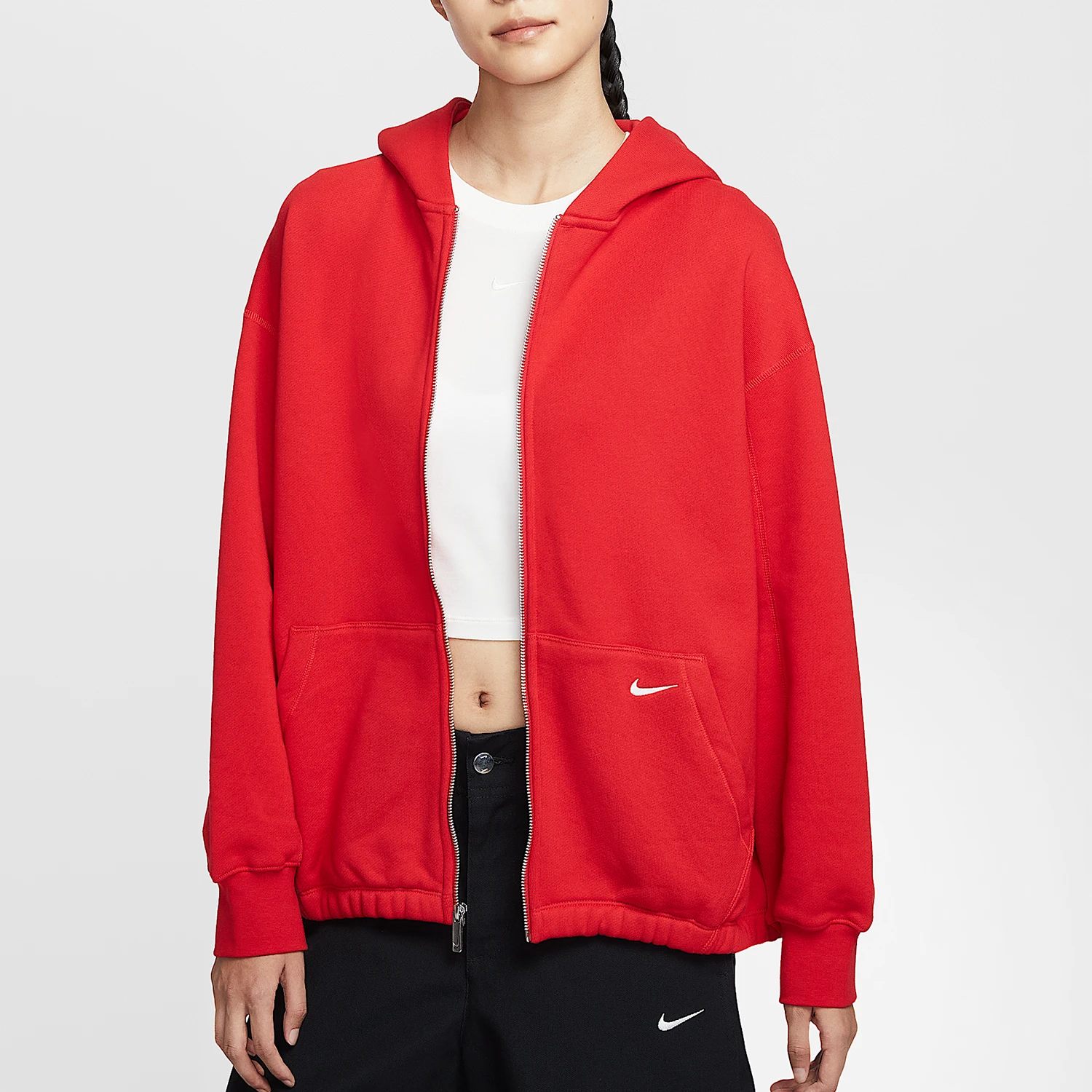 

Оригинальная женская трикотажная толстовка на молнии Nike HV1950-657