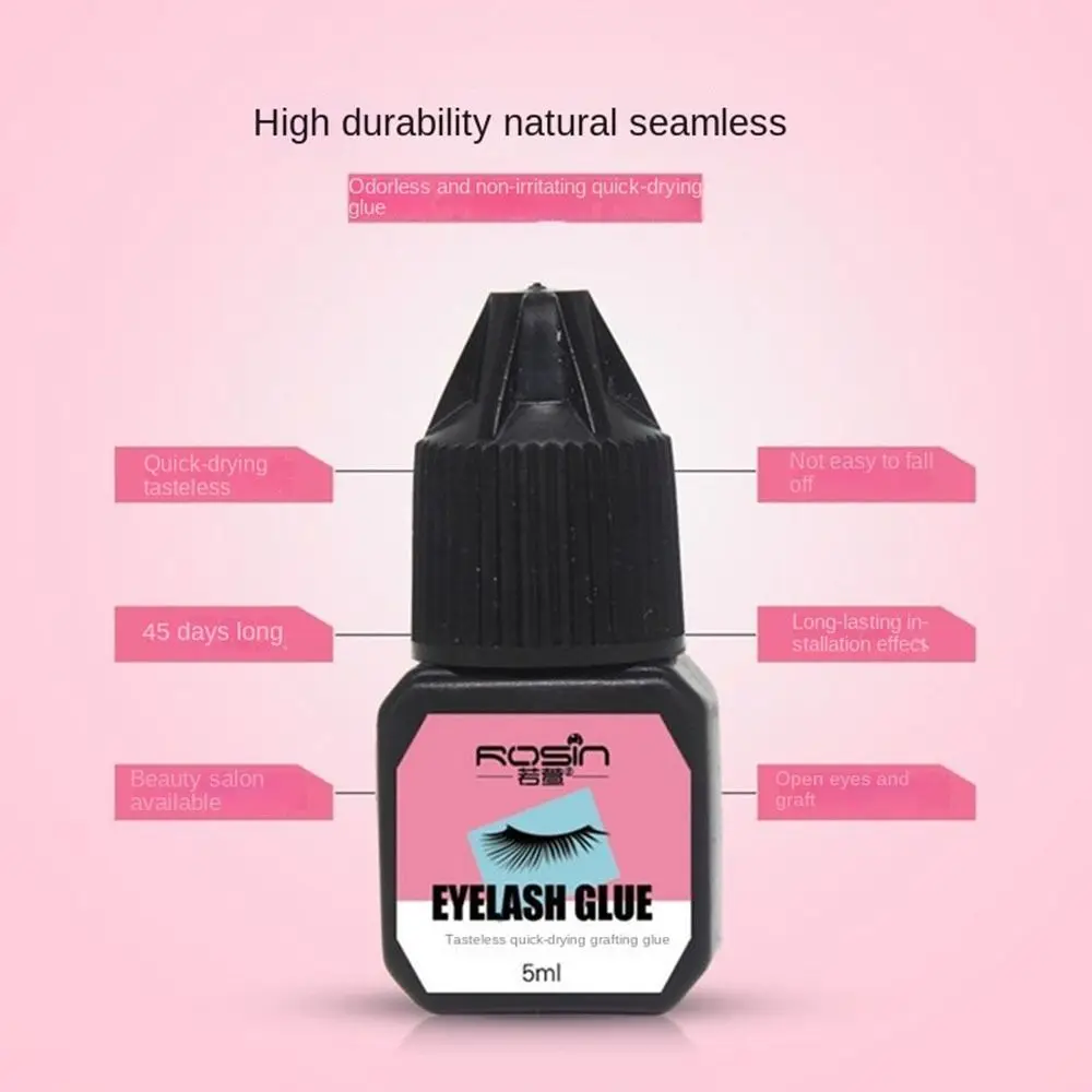 Eyelash Extension Glue Fake Eyelash Adhesive Quick Dry Dark Black Waterproof Eyelash Adhesive