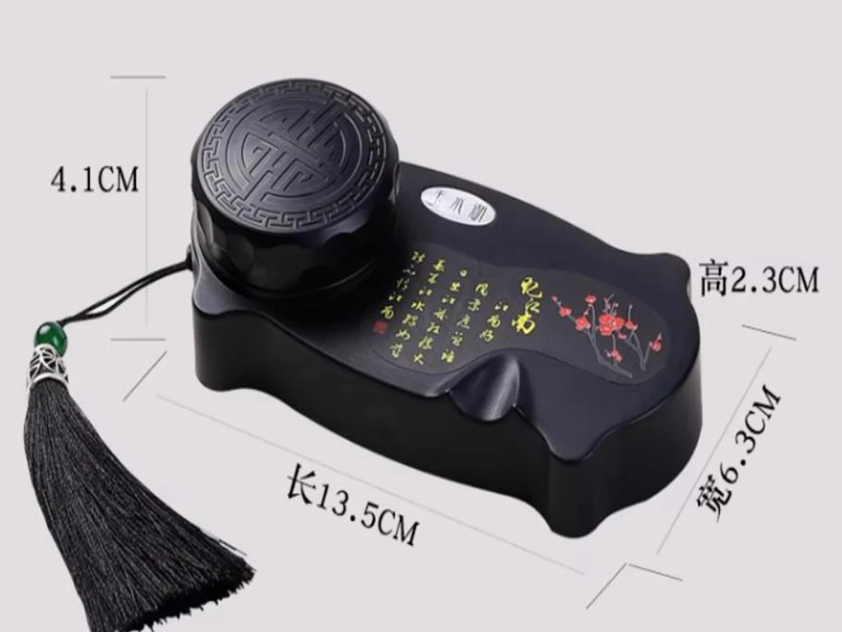 1pc Portable Ink Cartridge With Cover Inkslab Chinese Water Brush Calligraphy Painting Tool