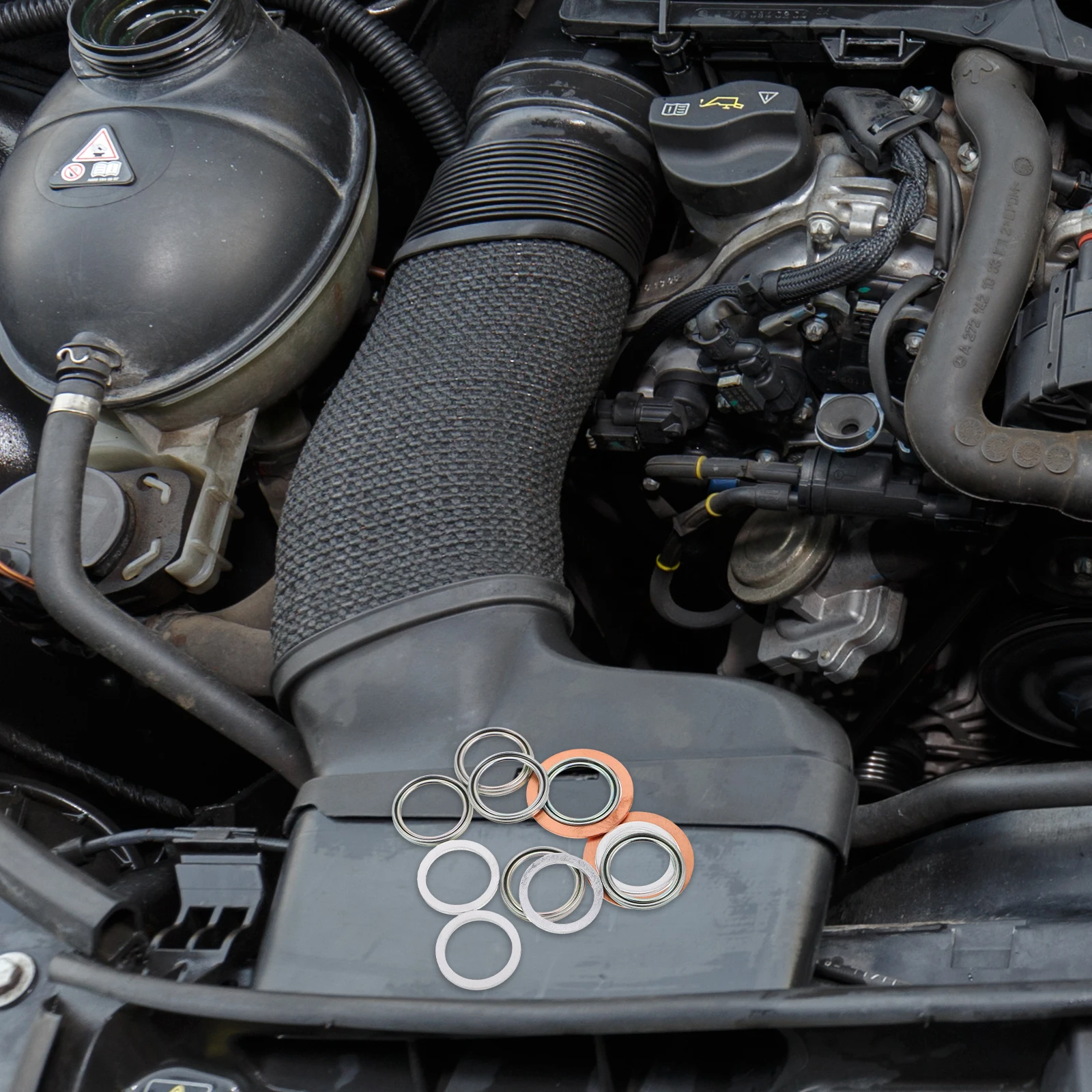 

12pcs Differential Transmission Fluid Gasket Oil Drain Plug Washers Leak Proof Durable Replacement Rear Axle Transfer