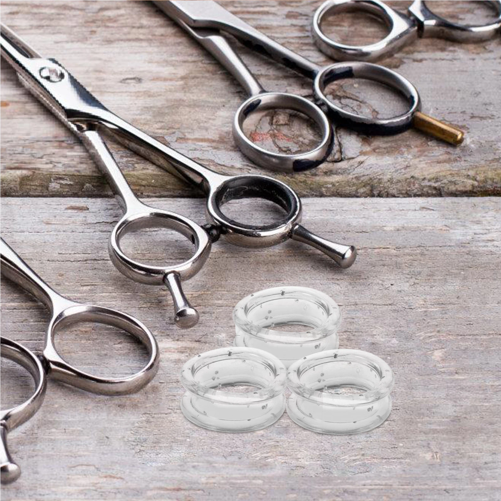 

12 Pcs Scissors Silicone Ring Cat Nail Clipper Accessory Rubber Dog Grooming Kit Tools Silica Gel Finger Protection