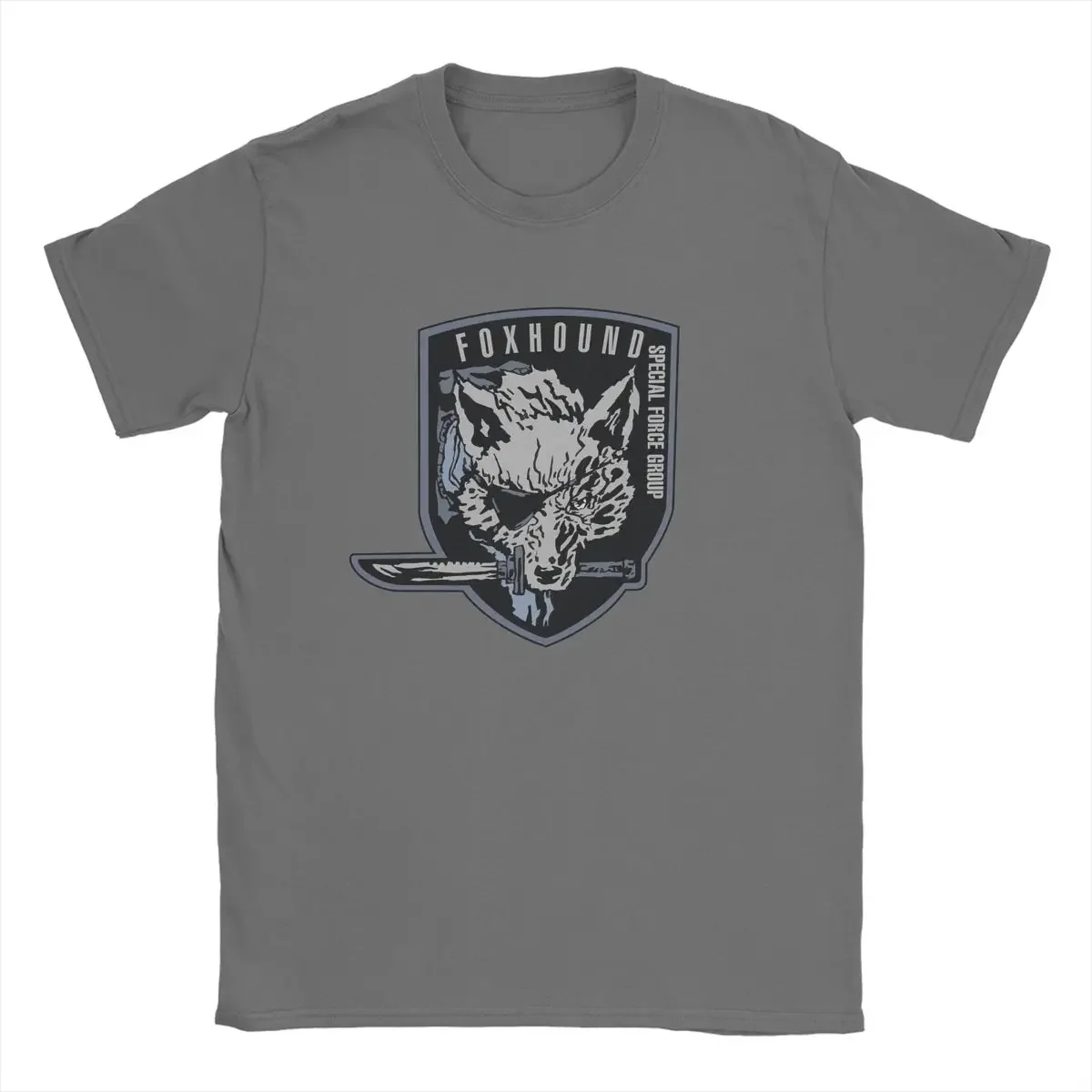 Metal Gear Solid FOXHOUND Vintage Cotton Tees Short Sleeve T Shirt  Men's T-Shirts  O Neck Clothing Printed graphic t shirts