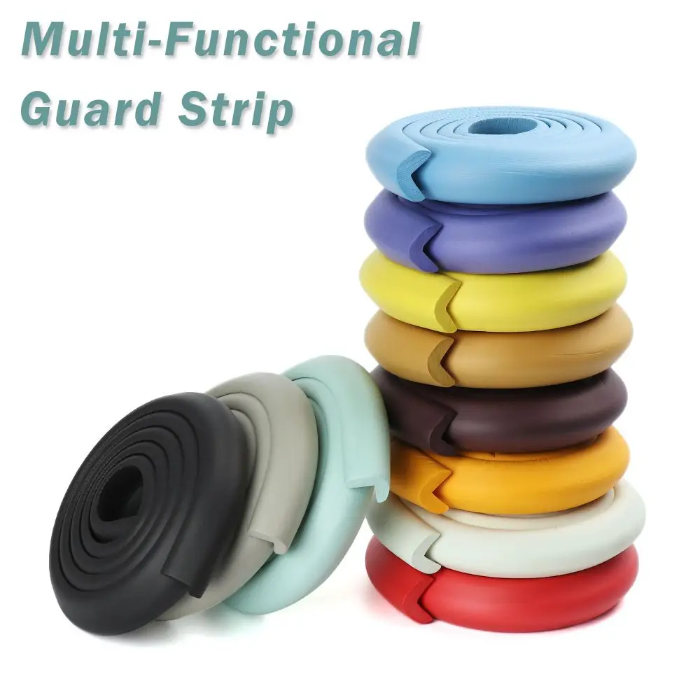 2M Soft Safety Soft Foam Sponge Desk Edge Protection Anticollision Strip Table Guard Strip Desk Corner Protector