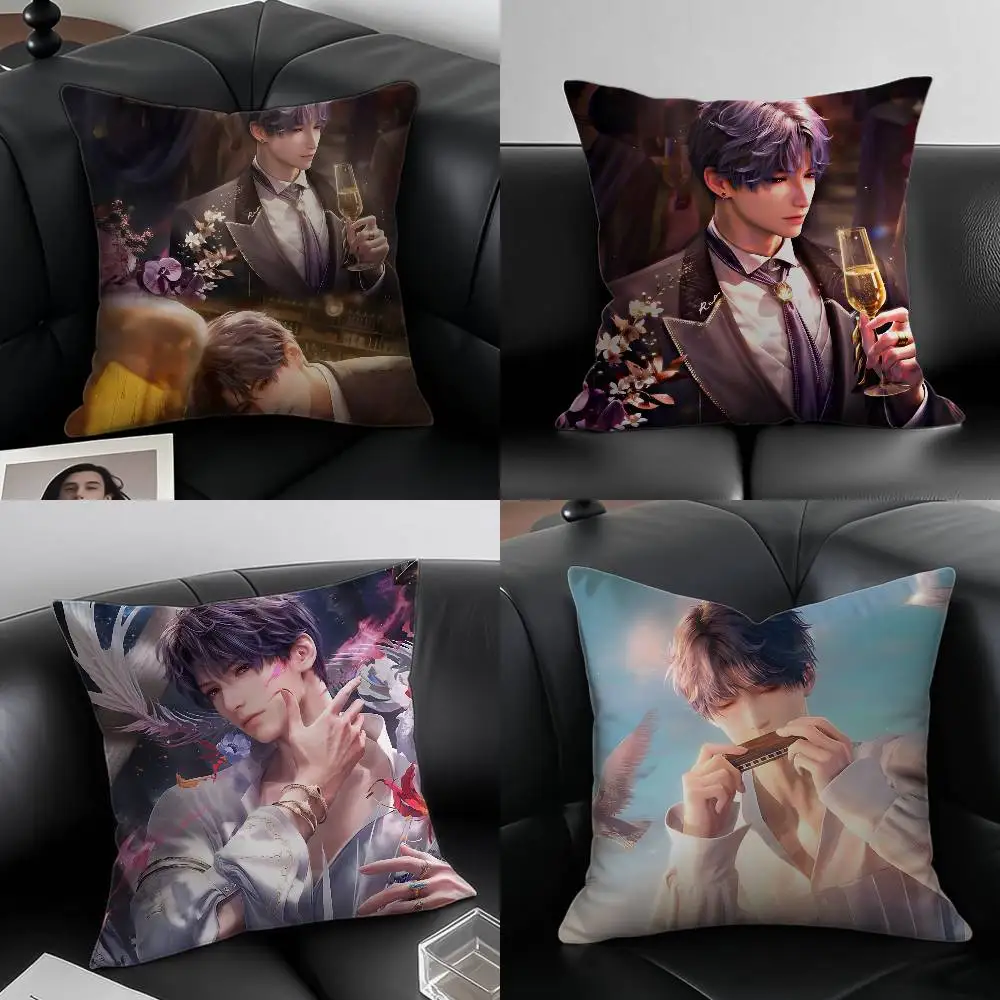 لعبة رافائيل الحب Deepspace-كول كيس وسادة مكافحة الغبار المخدة غير مرئية سستة حريري قصير أفخم غطاء وسادة أريكة