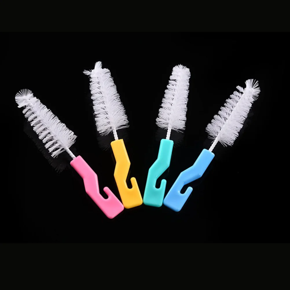 Ensemble de brosses de nettoyage pour sucettes pour bébé, 20 pièces, éponge douce, très absorbante, brosses portables durables pour la maison et l'extérieur, bleu rose
