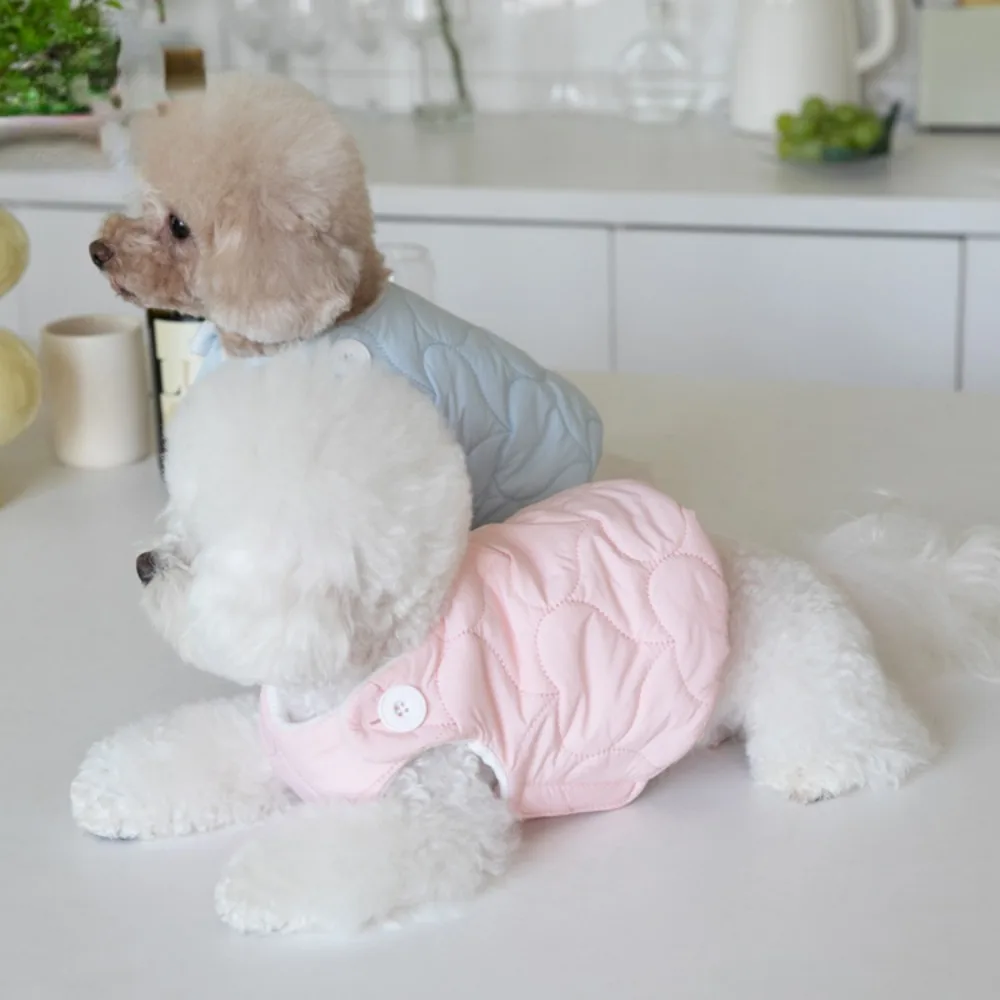 Autumn and Winter Dog Love Embroidered Coat Warm Short Vest Pet Clothing Dog Costume Puppy Dog Christmas Clothes Pet Clothes