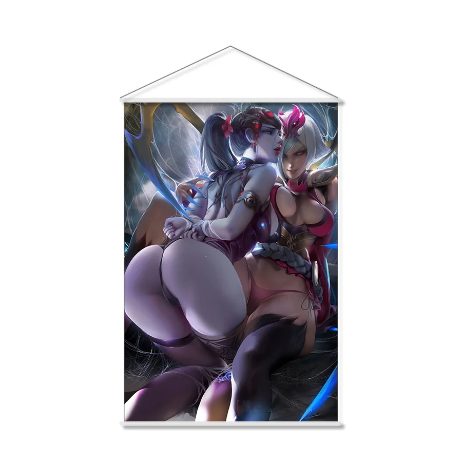 Sexy Elise League Of Legends Anime The Spider Queen Wall Scroll Hanging Poster Home Decor Painting