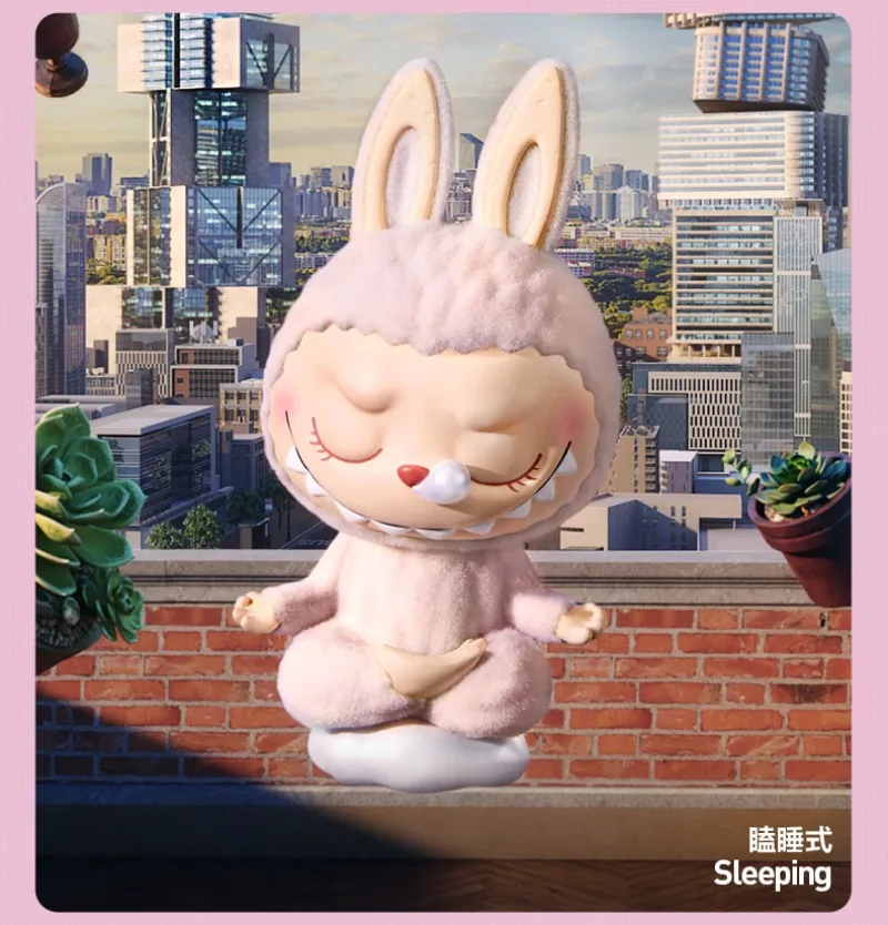 

POPMART 2025 Original Genuine Product Labubu Lazy Yoga Series Cute Figurine Blind Box Exquisite Decorative Gift in Stock