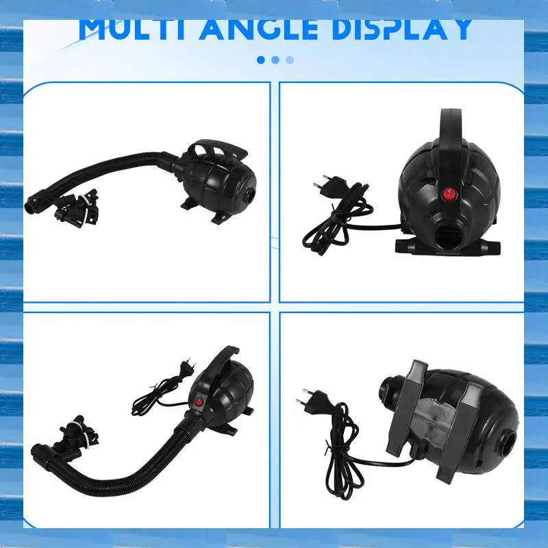 Black Camping Utility Tool Air Bed Air Inflation Tool 600W Air Compressor Portable Air Mat Electric Air Pump EU Plug