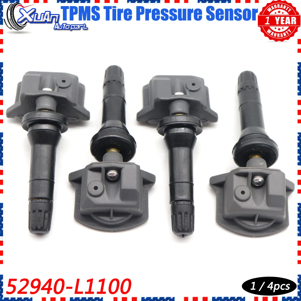 XUAN 52940-L1100 TPMS Tire Pressure Sensor Monitoring System For Hyundai Sonata DN8 KIA Seltos Carnival 19-21 52940L1100 433Mhz