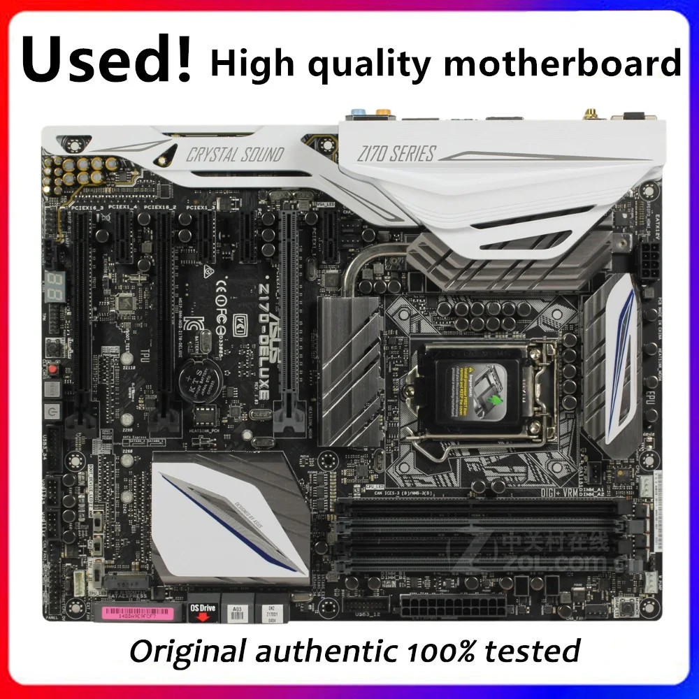 For Asus Z170-DELUXE Original Used Desktop Intel Z170 Z170M DDR4 Motherboard LGA 1151  i7/i5/i3 USB3.0 SATA3