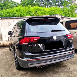 For Volkswagen VW Tiguan MK2 2017-2023 Rear Roof Sport Spoiler Wing Styling Exterior Accessories Part Kits Tuning Black