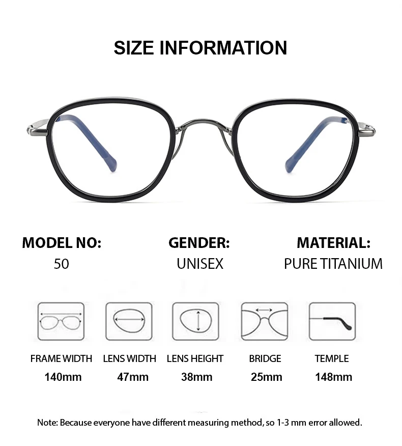 Optical Lenses with Recipe Photochromic Lens Optical Eyewear High End Men Anti Blue Light Glasses Fashion Myopia Glasses