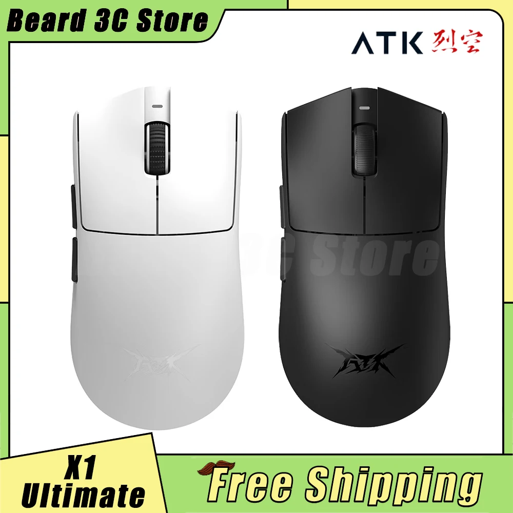 ATK Blazing Sky X1 Ultimate Mouse Dual Mode PAW3950Ultra Wireless Gaming Mouse 8K Lightweight Custom Mice PC Gamer Accessories