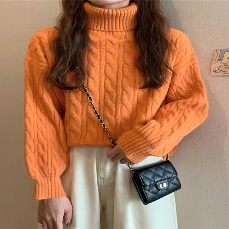 เสื้อถักไหมพรมผู้หญิง เสื้อผ้าฤดูหนาว 2025 เสื้อสเวตเตอร์ผู้หญิง เสื้อคลุมฤดูหนาว เสื้อผ้าผู้หญิง เสื้อท่อนบนแสนสบาย เสื้อเบลาส์ เสื้อสเวตเตอร์คริสต์มาส เสื้อสเวตเตอร์อุ่นๆ