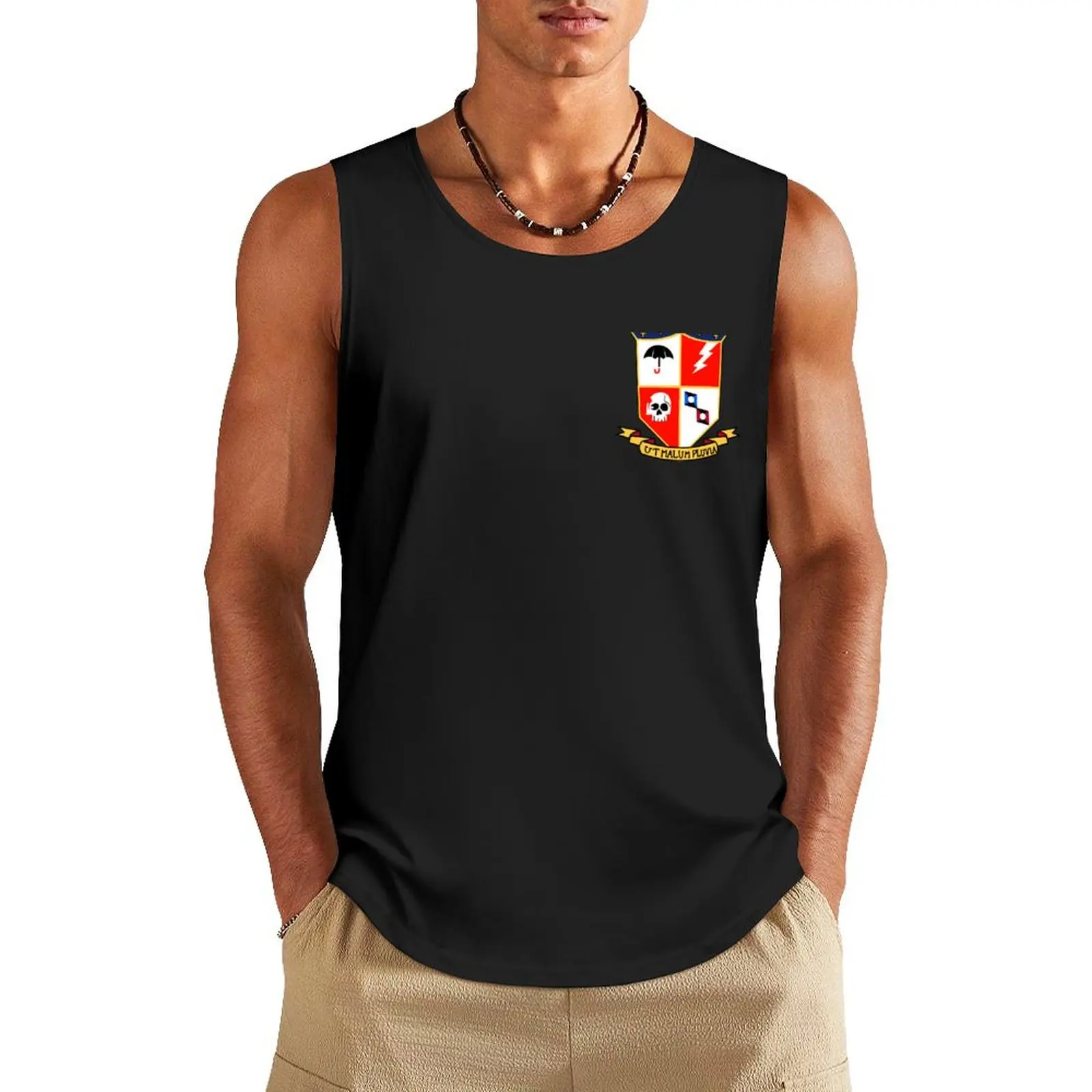 

The Umbrella Academy - UT MALUM PLUVIA Tank Top Sports shirt man sleeveless t-shirts for men anime gym