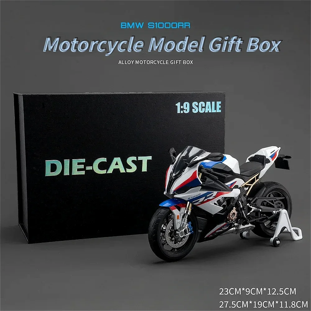 

1:9 BMW S1000RR Kawasaki H2R H2 Motorcycle High Simulation Diecast Car Metal Alloy Model Car decoration display collection gifts