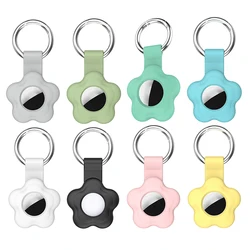 Keychain for ​Apple Airtag Case Silica Gel Key Ring Protective Case for Airtag Tracker Locator Device Anti-lost for Air Tag Case