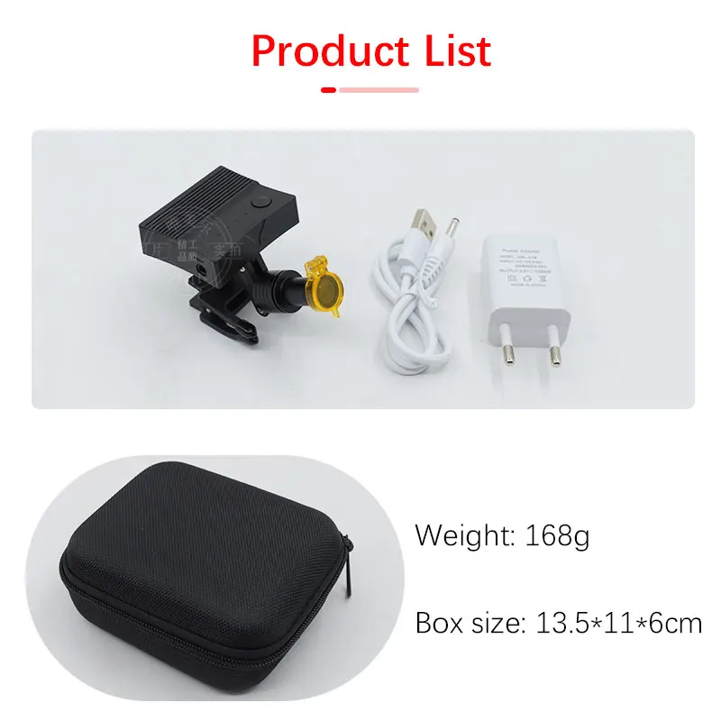 

5W Wireless LED Headlight for Dental Binocular Magnifier Medical Surgical Head Lamp Headlight