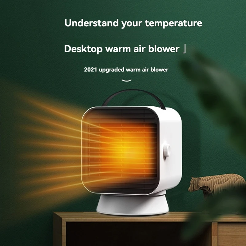 Portable Heater Fan Overheating Protection 3S Fast Heating Ceramic Space Thermostat Rapid Heating Office Desk US Plug