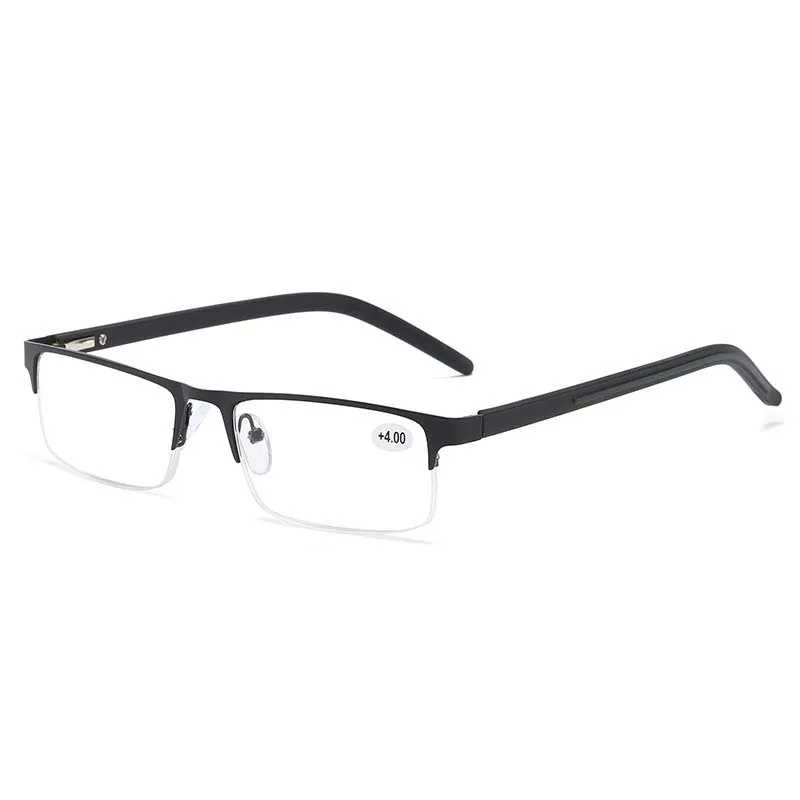 Business Far Sight Eyeglasses for Men Trend Titanium Alloy Reading Glasses Anti-Blue Light Eyewear Ultra Light Hyperopia Glasses