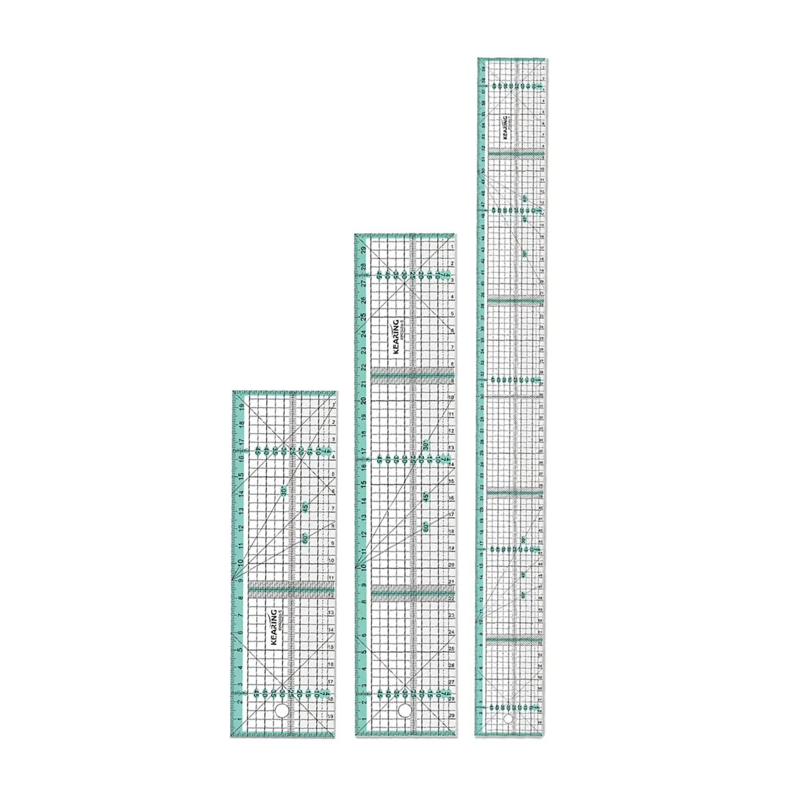 Sewing Ruler Clear Scales Simple Lightweight Unique Tansparent Multi Angles Measuring Multipurpose Cutting Measuring Ruler