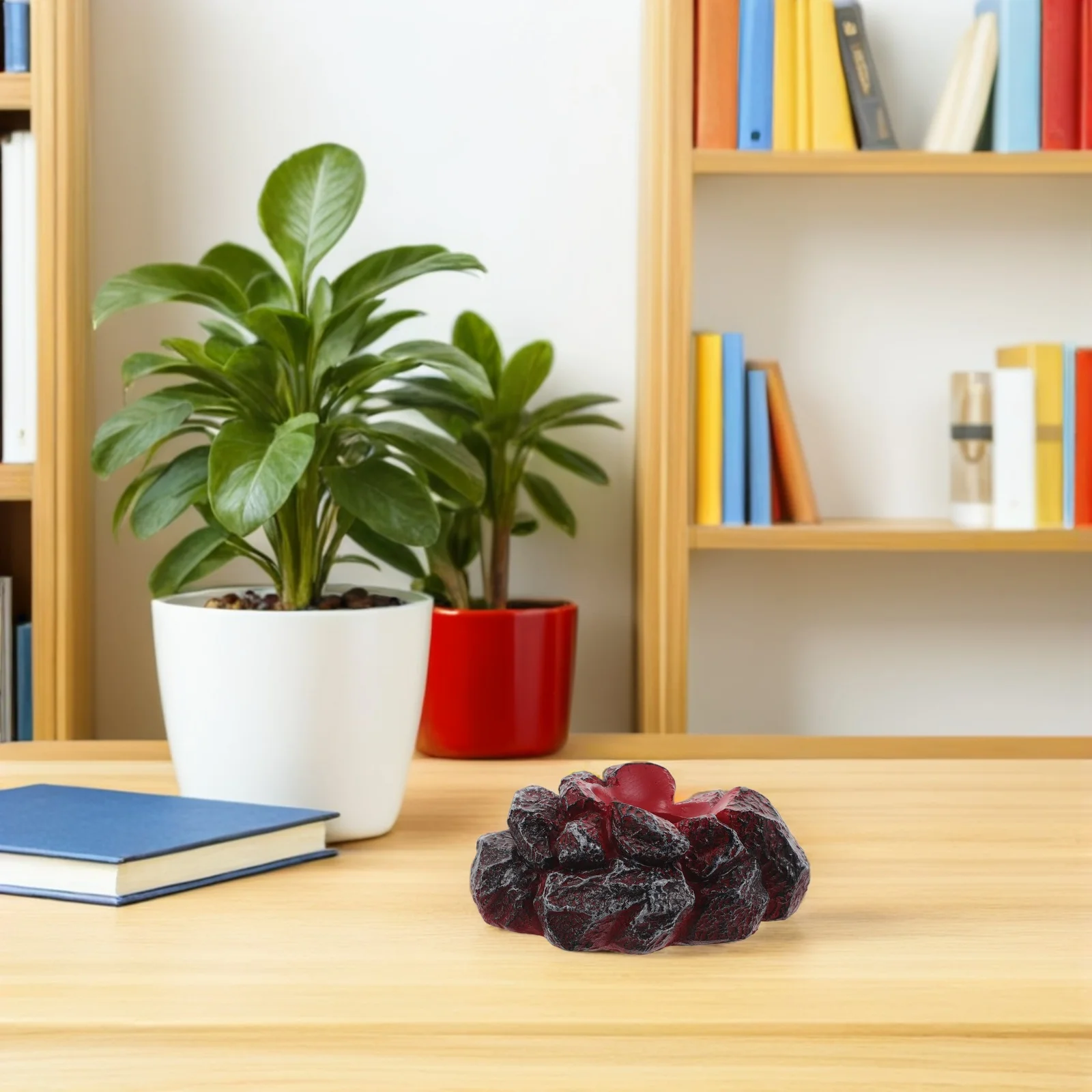 

Glowing Lava Effect Display Base Resin Led Illuminated Pedestal For Figurines Collectibles Decorative Showcase Stand Rock