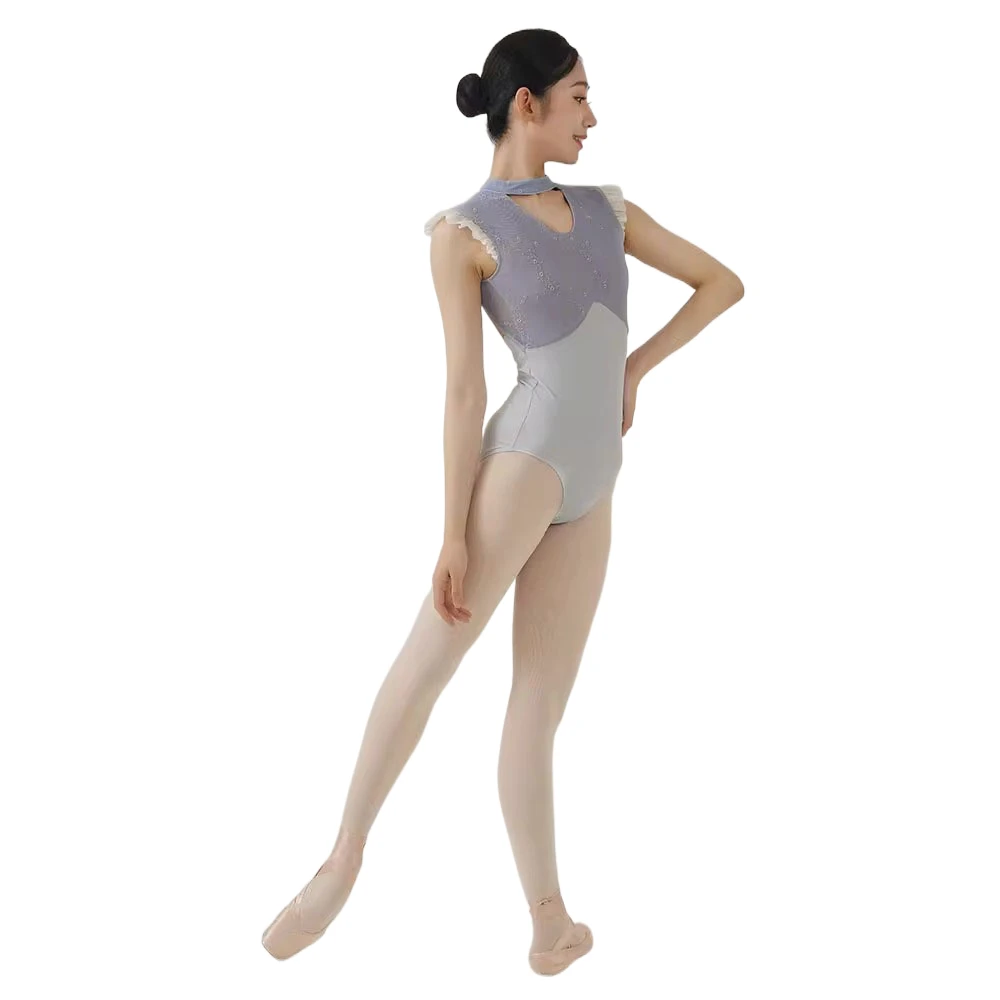 

Ballet Stage Performance Embroidery Flying Sleeve Gymnastics Yoga Practice Dance Students Art Test Slim-fit Breathable Shirt