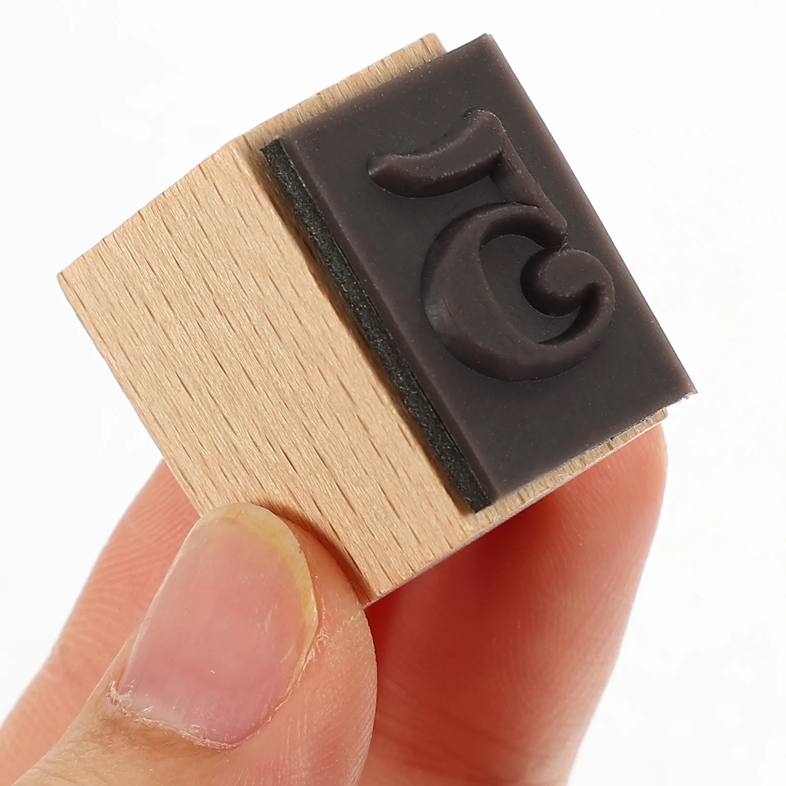 

1Set Wooden Seal Stamps Creative DIY Crafts Accessories for Scrapbook Cards Decor Number Design Journal Seal Stamp