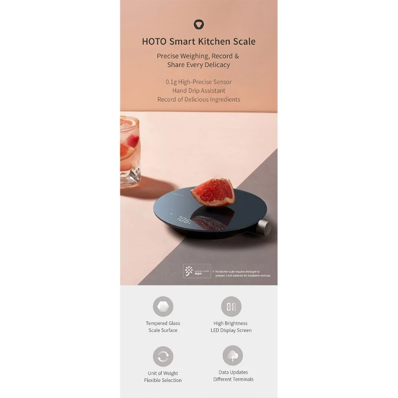 for Smart Kitchen Scale Bluetooth-compatible APP Electronic Scale Mini Mechanica