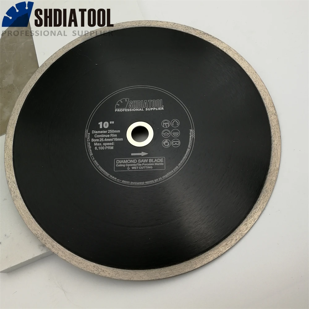 SHADIATOOL-disco de corte de diamante, hoja de sierra continua Superfina para azulejos de cerámica, porcelana, mármol, piedra, diámetro de 105/115mm