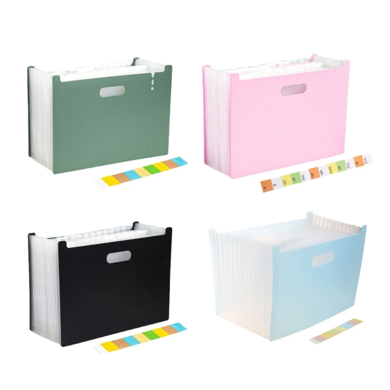 Document File Folder Expandable Accordion Folder 13 Pockets Large Capacity for Filling Test Papers Files