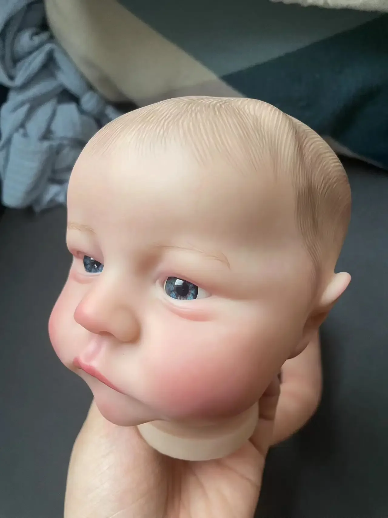 19 بوصة ليفي مستيقظا نابض بالحياة تولد من جديد دمية أطقم طبقات متعددة اللوحة ثلاثية الأبعاد أجزاء دمية الجلد الأوردة المرئية مع رسم الشعر باليد