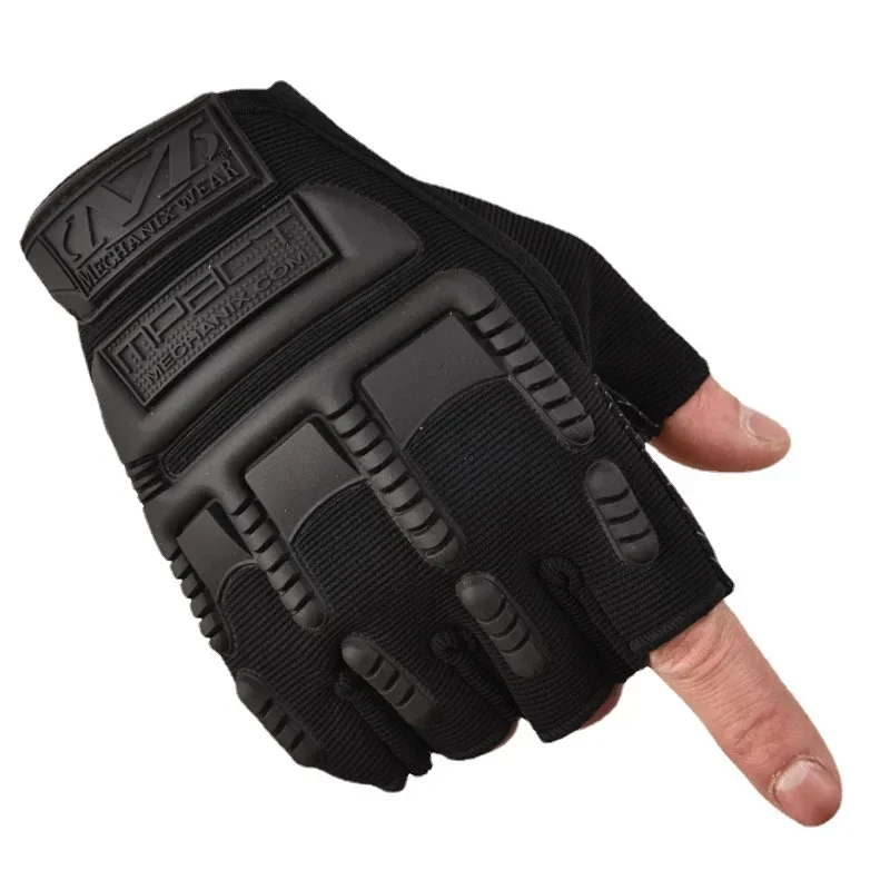 Tactical Gloves Fingerless Camouflage Outdoor Sports Fitness Half Finger Mittens Bicycle Training Fighting Fingerless Gloves