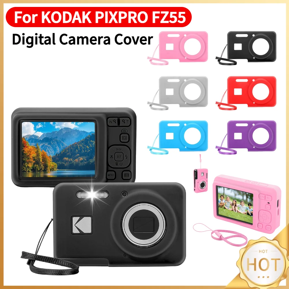 For KODAK PIXPRO FZ55 Digital Camera Cover Wear Resist Slim Fit Camera Bag Camera Body Cover Outdoor Travel Camera Protect Case